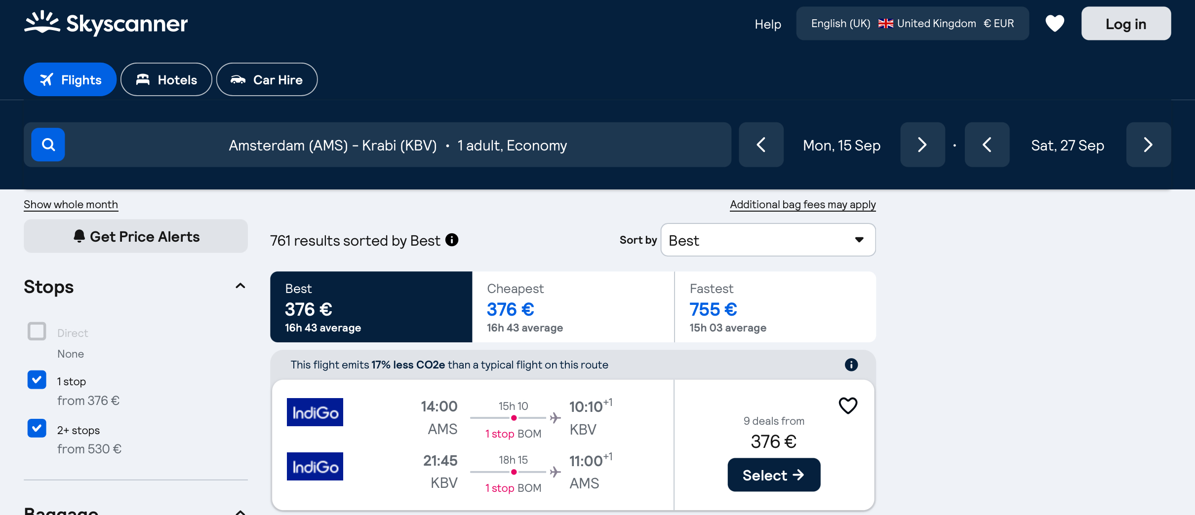 How to book on Skyscanner