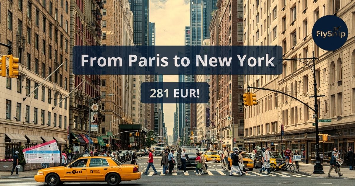 Cheap Paris to New York flight deal – September 2025